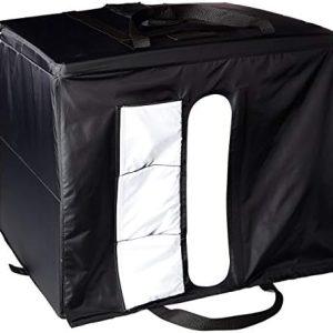 Amazon Basics Portable Foldable Photo Studio Box with LED Light, 1 Count (Pack of 1), Black, 25 x 30 x 25 Inches