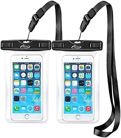 AiRunTech Waterproof Case, Waterproof Cell Phone Dry Bag Compatible for iPhone 14/13/12/12 Pro Max/11/11 Pro/SE/Xs Max/XR/8P/7 Galaxy up to 7.0″, Phone Pouch for Beach Kayaking Travel (2 Pack)