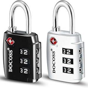 BV TSA Approved Locks, no Key to Lose. Luggage Locks TSA Approved for School, Gym, Suitcase, Baggage and More. TSA Locks for Luggage & Backpack, Luggage Lock, Travel Lock, TSA Lock, Suitcase Locks